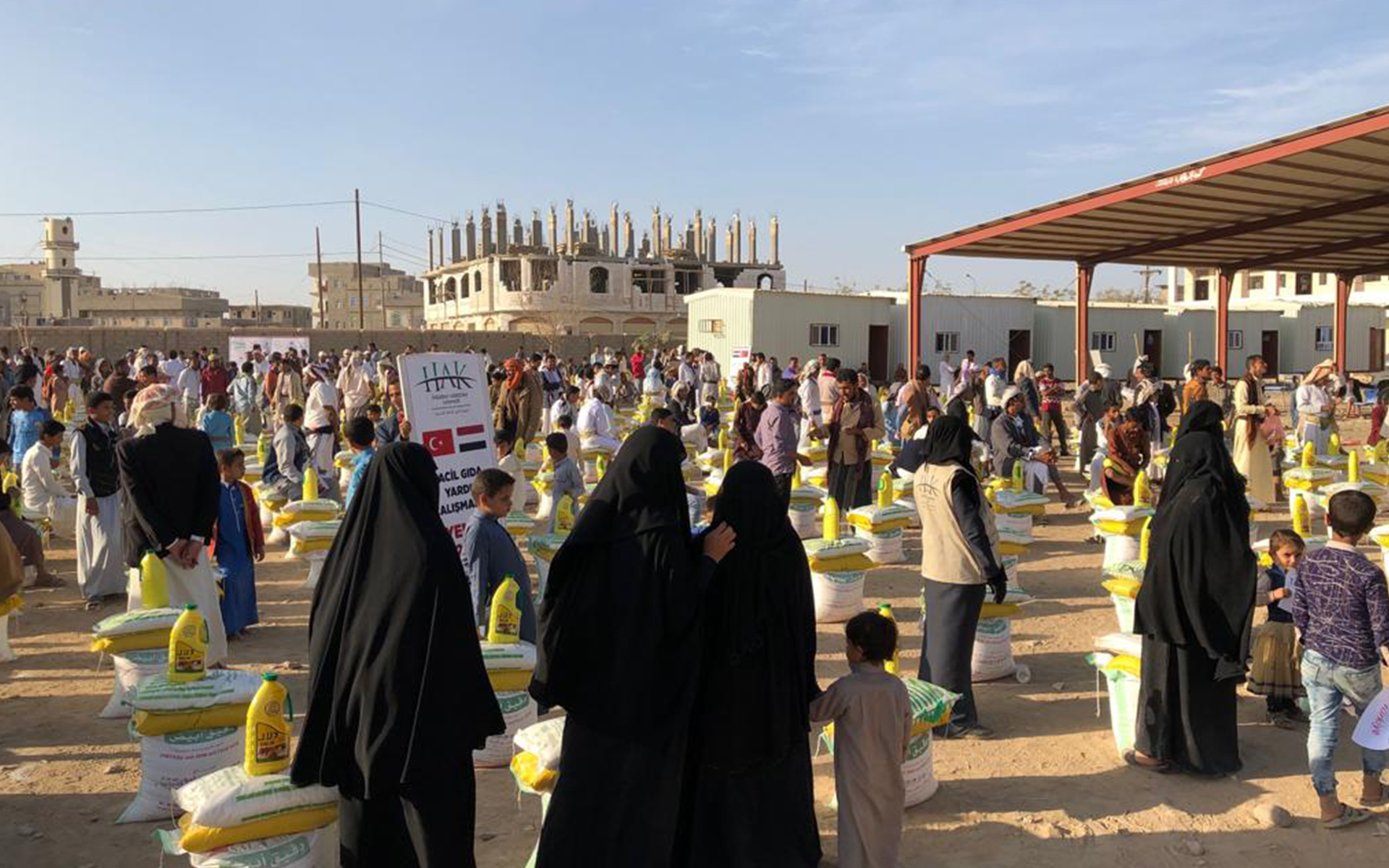 Yemen Marib İlinde 670 Erzak Sepeti Dağıtıldı.